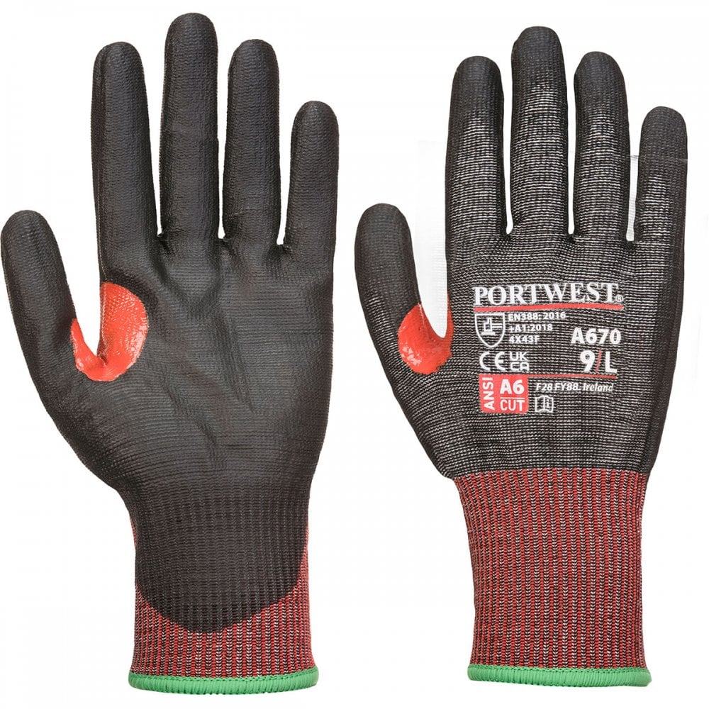 A670 CT200 AHR13 PU Cut Glove