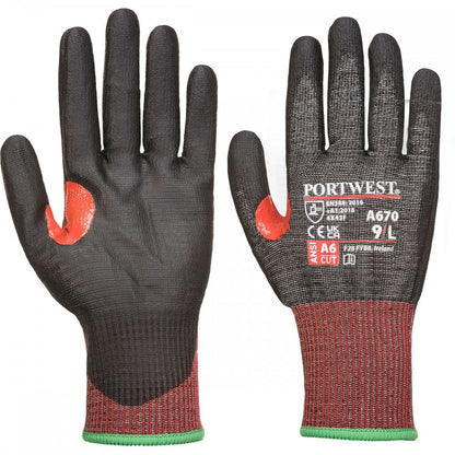A670 CT200 AHR13 PU Cut Glove