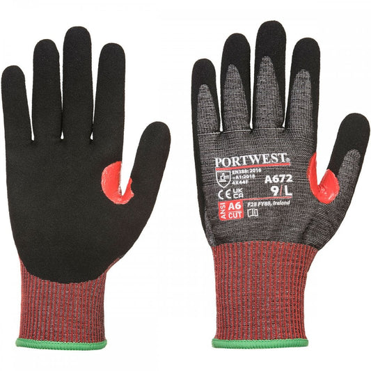 A672 CT200 AHR13 Nitrile Cut Glove