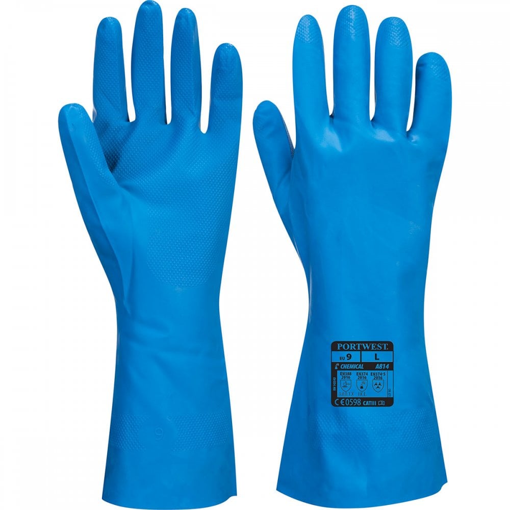 A814 Food Approved Nitrile Gauntlet