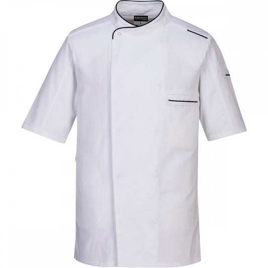 C735 Surrey Chefs Jacket Sort Sleeve