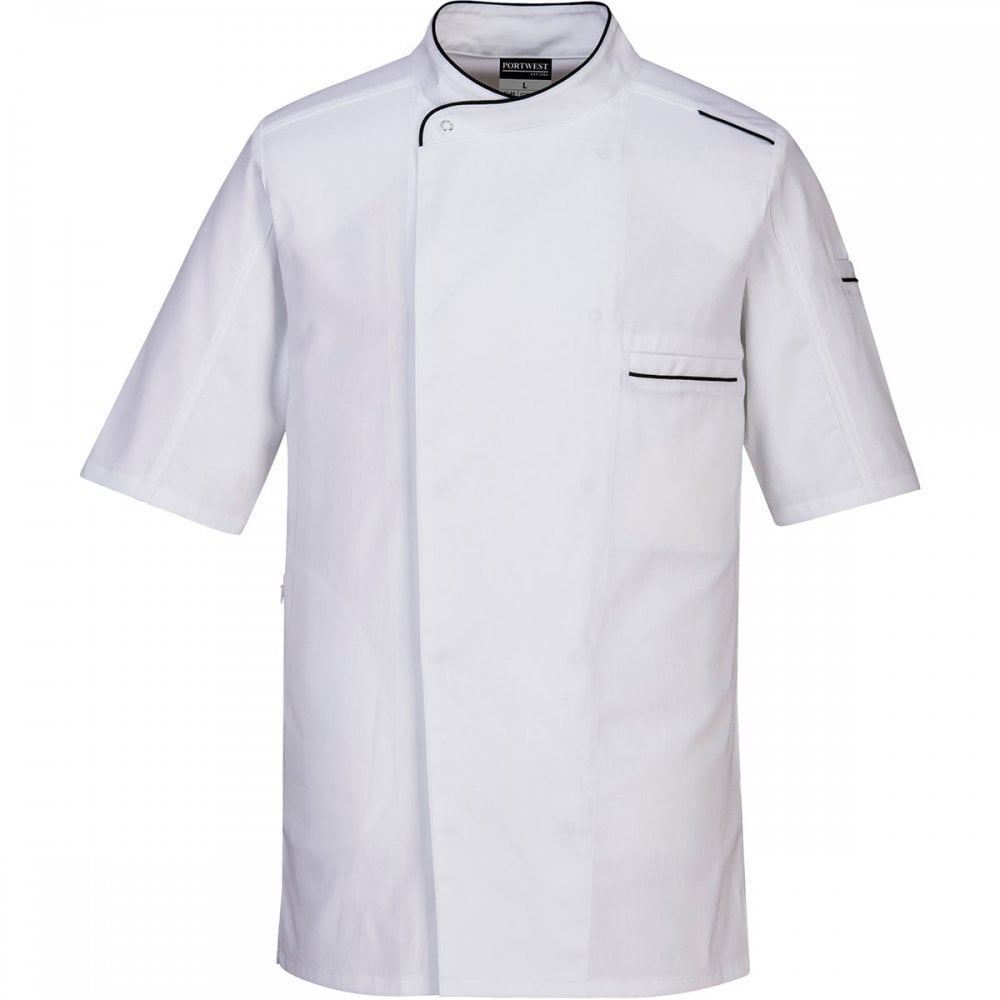 C735 Surrey Chefs Jacket Sort Sleeve