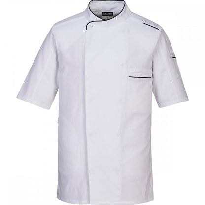 C735 Surrey Chefs Jacket Sort Sleeve