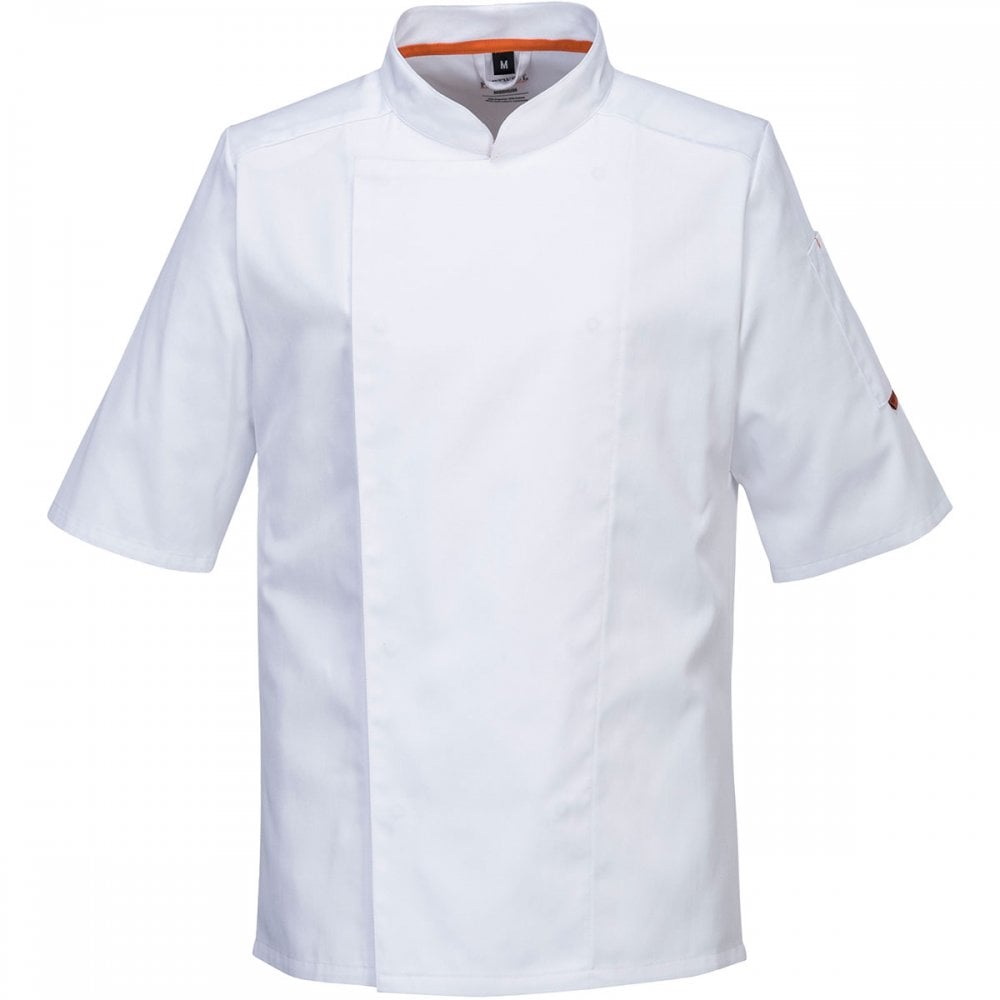 C738 MeshAir Pro Jacket Short Sleeve White XL *One Size Only - Outlet Store*