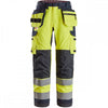 6261 ProtecWork Work Trousers Holster Pockets Equal Leg Pockets  High-Vis Class 2