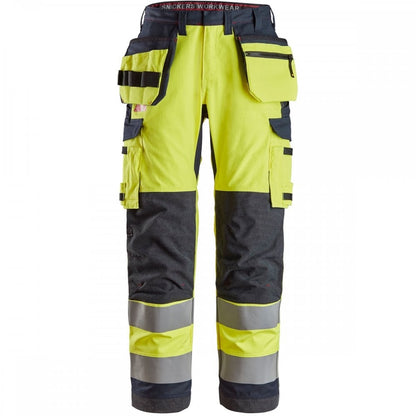 6261 ProtecWork Work Trousers Holster Pockets Equal Leg Pockets  High-Vis Class 2