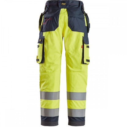 6261 ProtecWork Work Trousers Holster Pockets Equal Leg Pockets  High-Vis Class 2