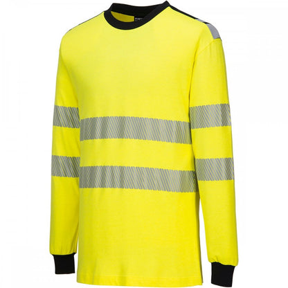 FR701 WX3 Flame Resistant Hi-Vis Long Sleeve T-Shirt