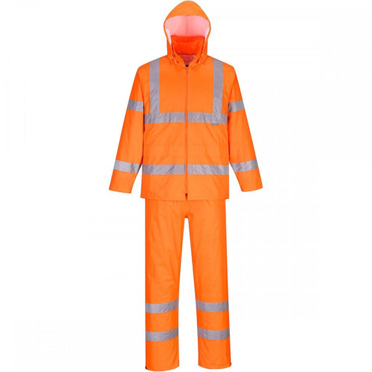 H448 Hi -Vis Packaway Rainsuit