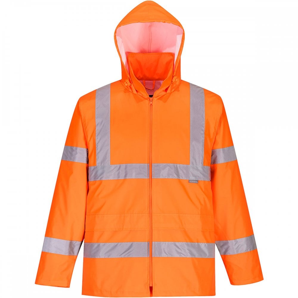 H448 Hi -Vis Packaway Rainsuit