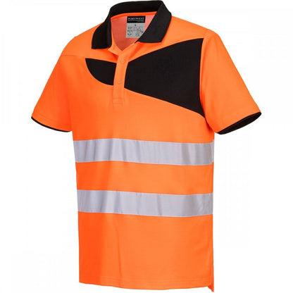 PW212 PW2 Hi-Vis Polo Shirt Short Sleeve
