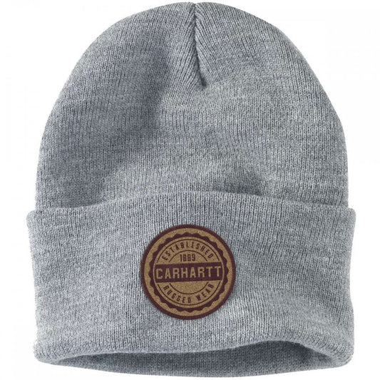 105614 Knit Rugged Wear Patch Beanie