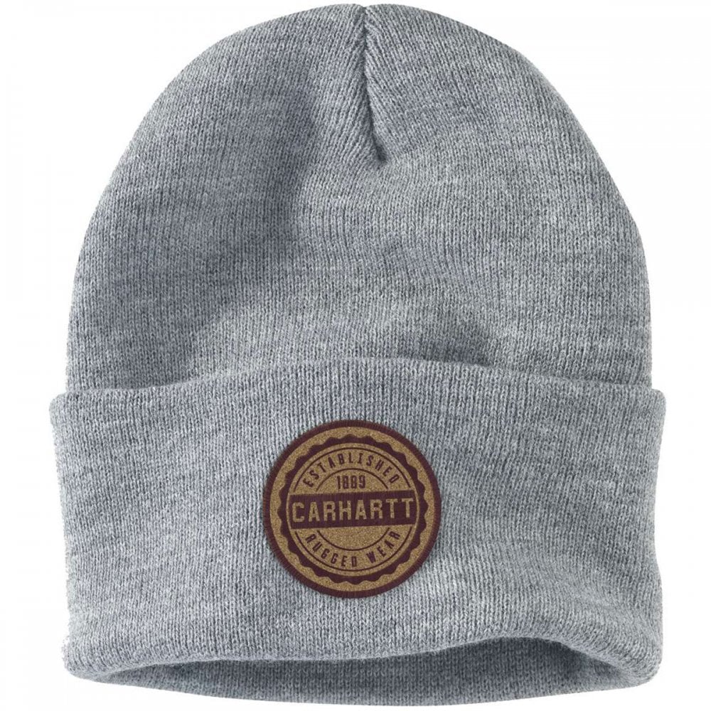 105614 Knit Rugged Wear Patch Beanie