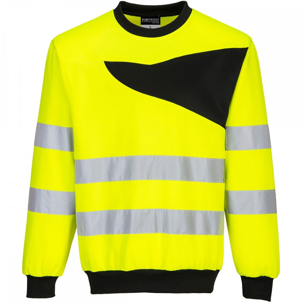 PW277 PW2 Hi-Vis Crew Neck Sweatshirt