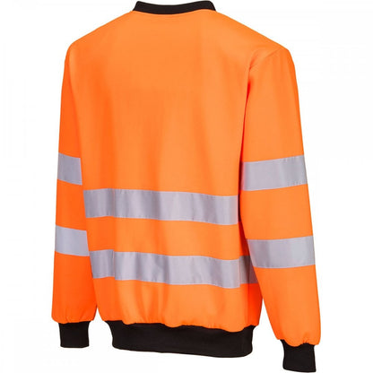 PW277 PW2 Hi-Vis Crew Neck Sweatshirt