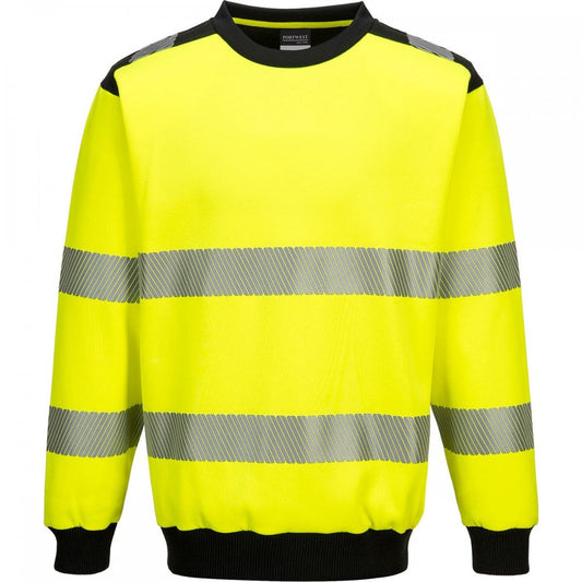 PW379 PW3 Hi-Vis Crew Neck Sweatshirt