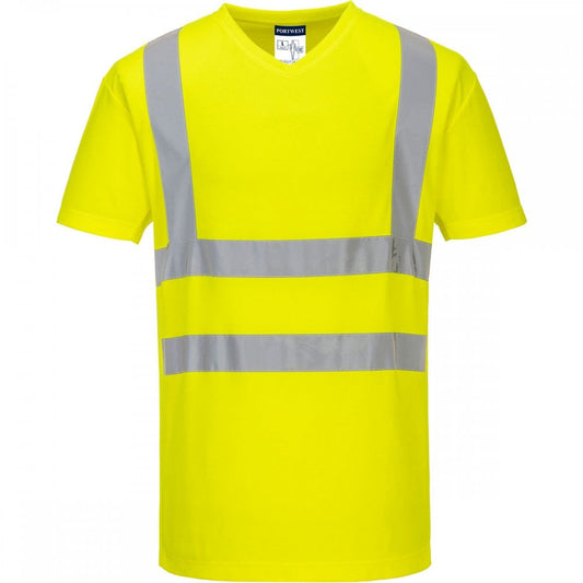 S179 V-Neck Mesh Inserts T-Shirt