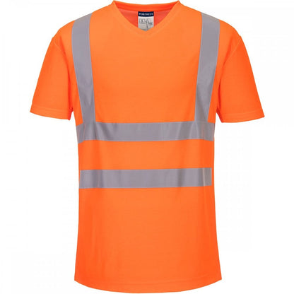 S179 V-Neck Mesh Inserts T-Shirt