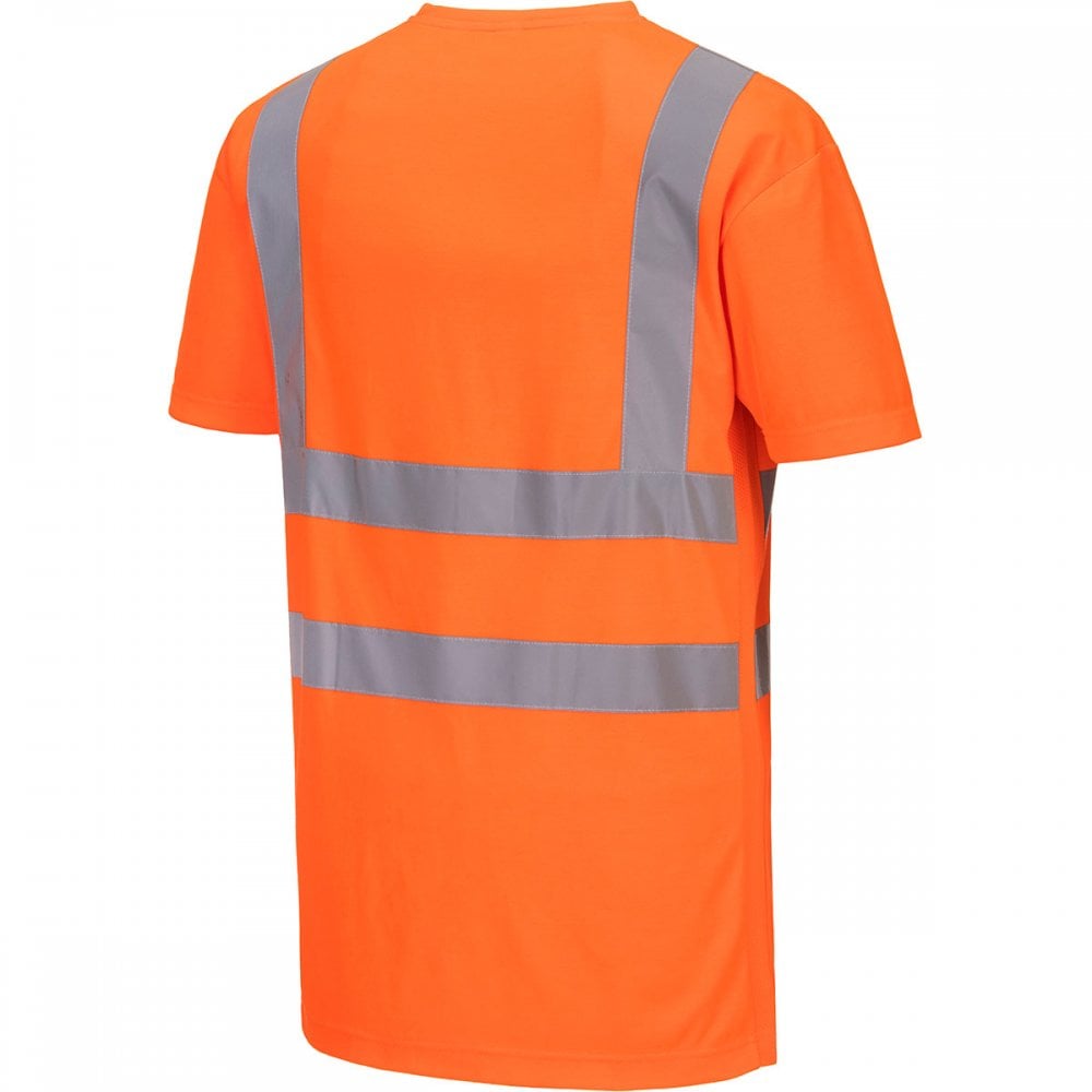 S179 V-Neck Mesh Inserts T-Shirt