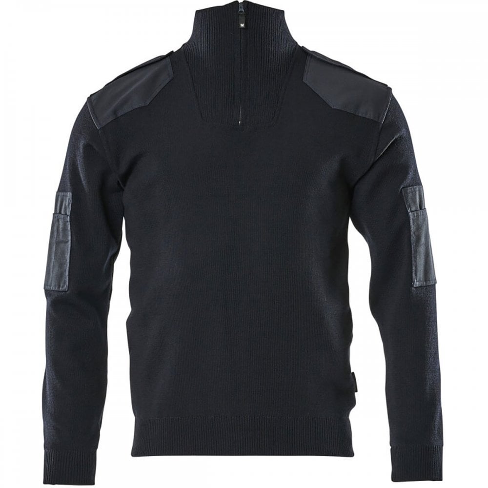 17205 Nanterre Frontline Knitted Jumper With Half Zip
