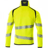19005 Hi Vis Accelerate Safe Knitted Jumper with half zip