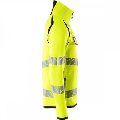 19005 Hi Vis Accelerate Safe Knitted Jumper with half zip
