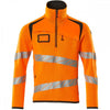 19005 Hi Vis Accelerate Safe Knitted Jumper with half zip