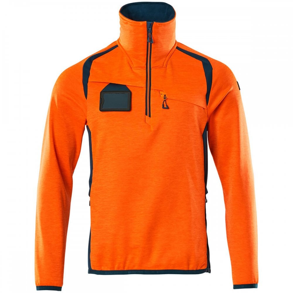 19303 Accelerate Safe Fleece Jumper with half zip