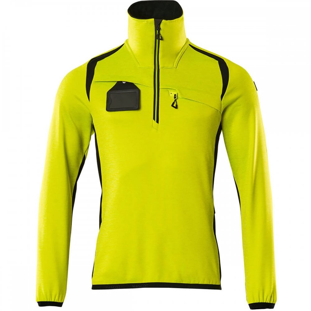 19303 Accelerate Safe Fleece Jumper with half zip