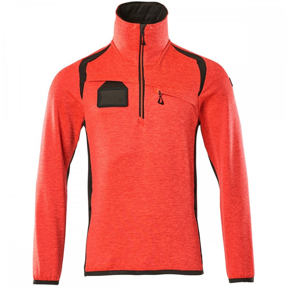 19303 Accelerate Safe Fleece Jumper with half zip