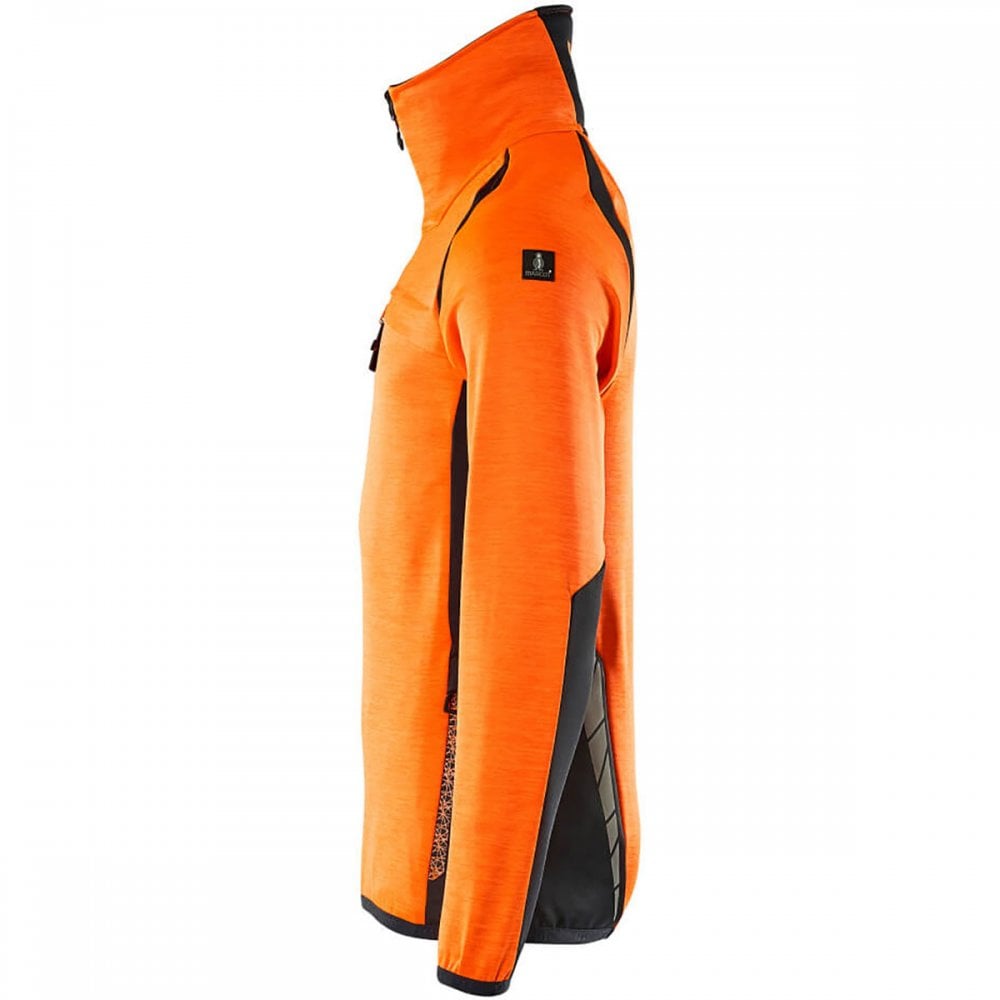 19303 Accelerate Safe Fleece Jumper with half zip