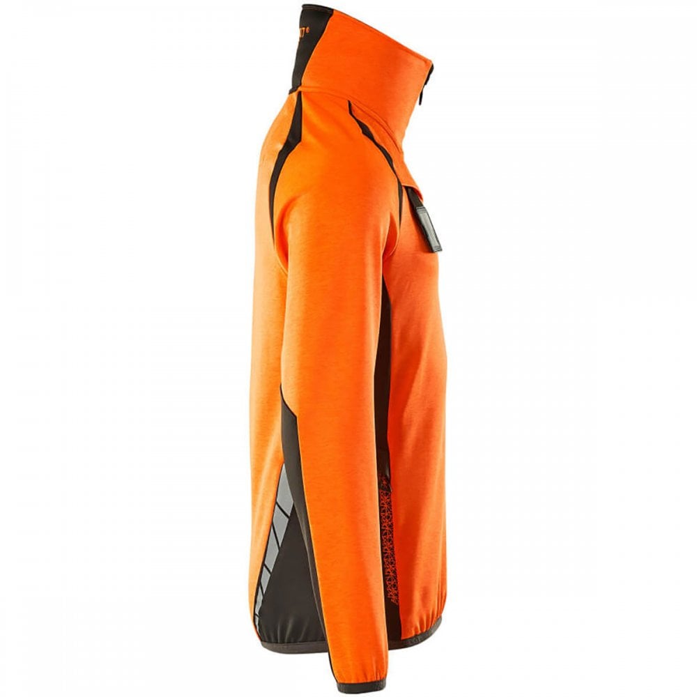 19303 Accelerate Safe Fleece Jumper with half zip