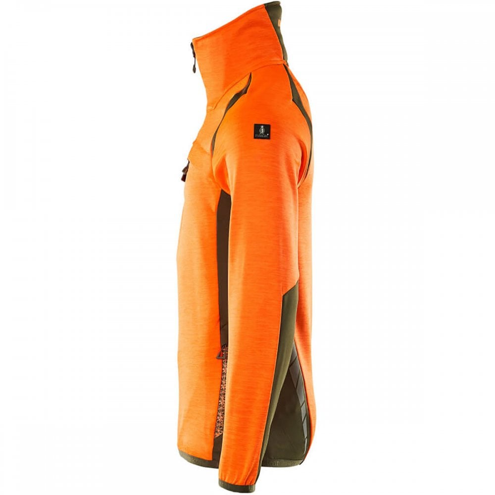 19303 Accelerate Safe Fleece Jumper with half zip