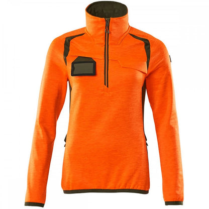 19353 Womens Accelerate Safe Fleece Jumper with half zip
