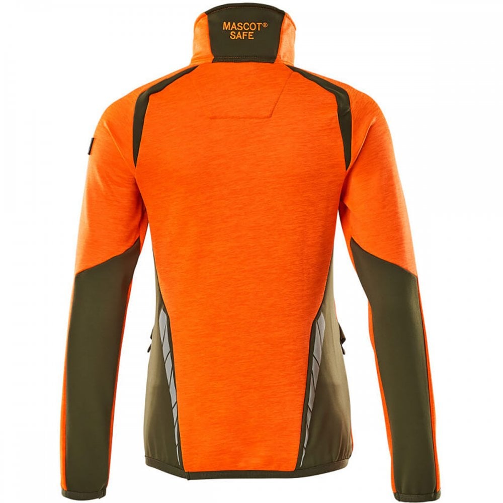 19353 Womens Accelerate Safe Fleece Jumper with half zip