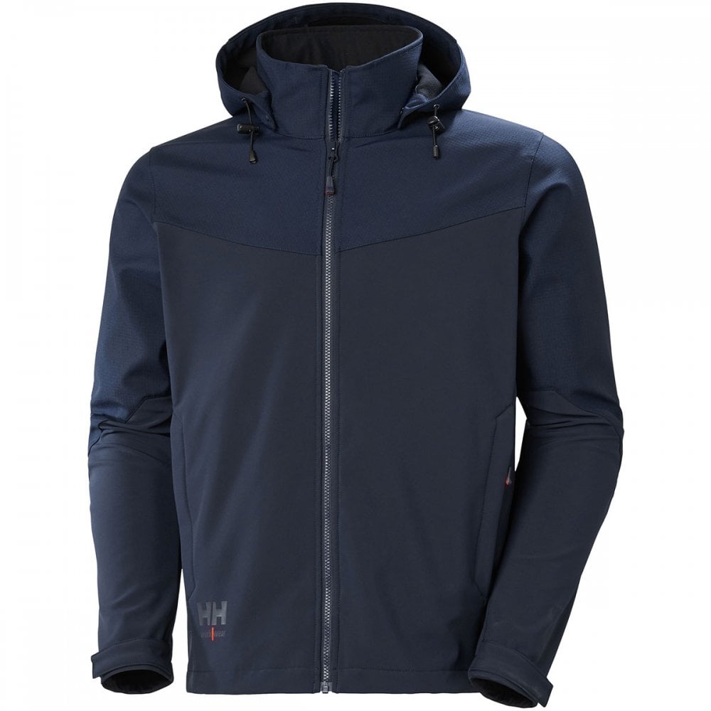 74290 Oxford Hooded Softshell Jacket Navy XL *One Size Only - Outlet Store*