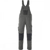 12069 Unique Bib & Brace with kneepad pockets Dark Anthracite/Black 35" 40.5" *One Size Only - Outlet Store*