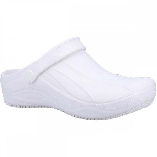 Smooth OB Slip Resistant Occupational Clog White