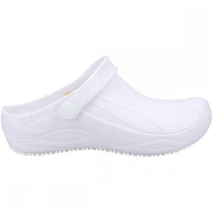 Smooth OB Slip Resistant Occupational Clog White