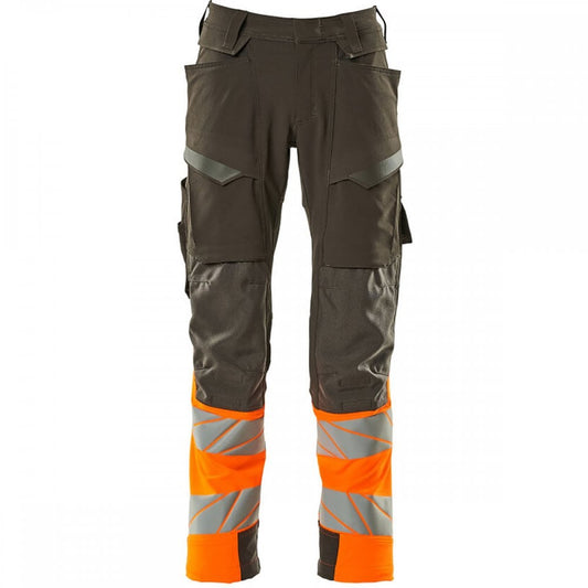 19179 Accelerate Safe Trousers with kneepad pockets Dark Anthracite/Hi-Vis Orange 30" 32.5" *One Size Only - Outlet Store*
