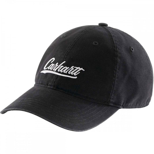 105247 Womens Canvas Script Graphic Cap