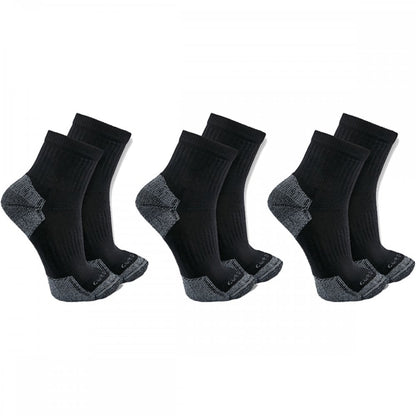 SQ6103M Cotton Blend Quarter Sock 3 Pack