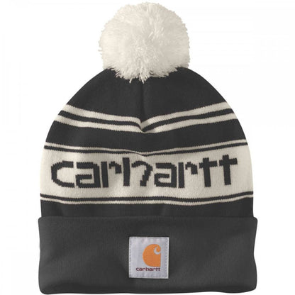105168 Christmas Knit Cuffed Logo Beanie