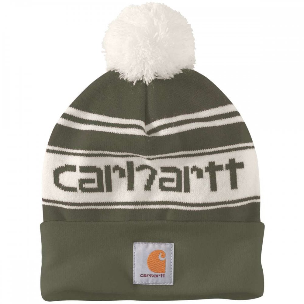 105168 Christmas Knit Cuffed Logo Beanie