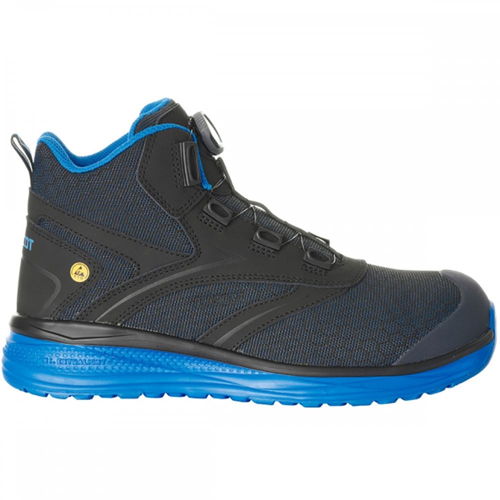 F0253 S1P Footwear Carbon Safety Boot (BOA® Fit System) UK9 - EU43 - US10 Black/Royal *One Size Only - Outlet Store*