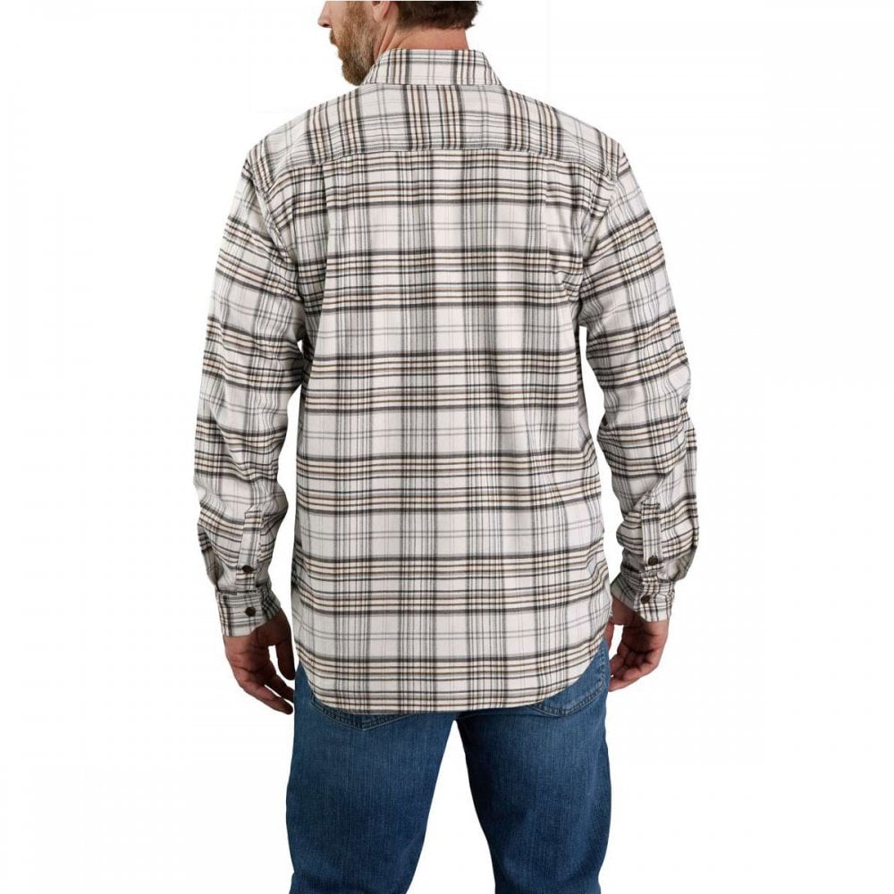 105432 Midweight Flannel Long Sleeve Plaid Shirt