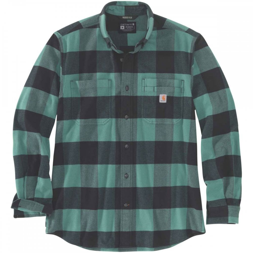 105432 Midweight Flannel Long Sleeve Plaid Shirt
