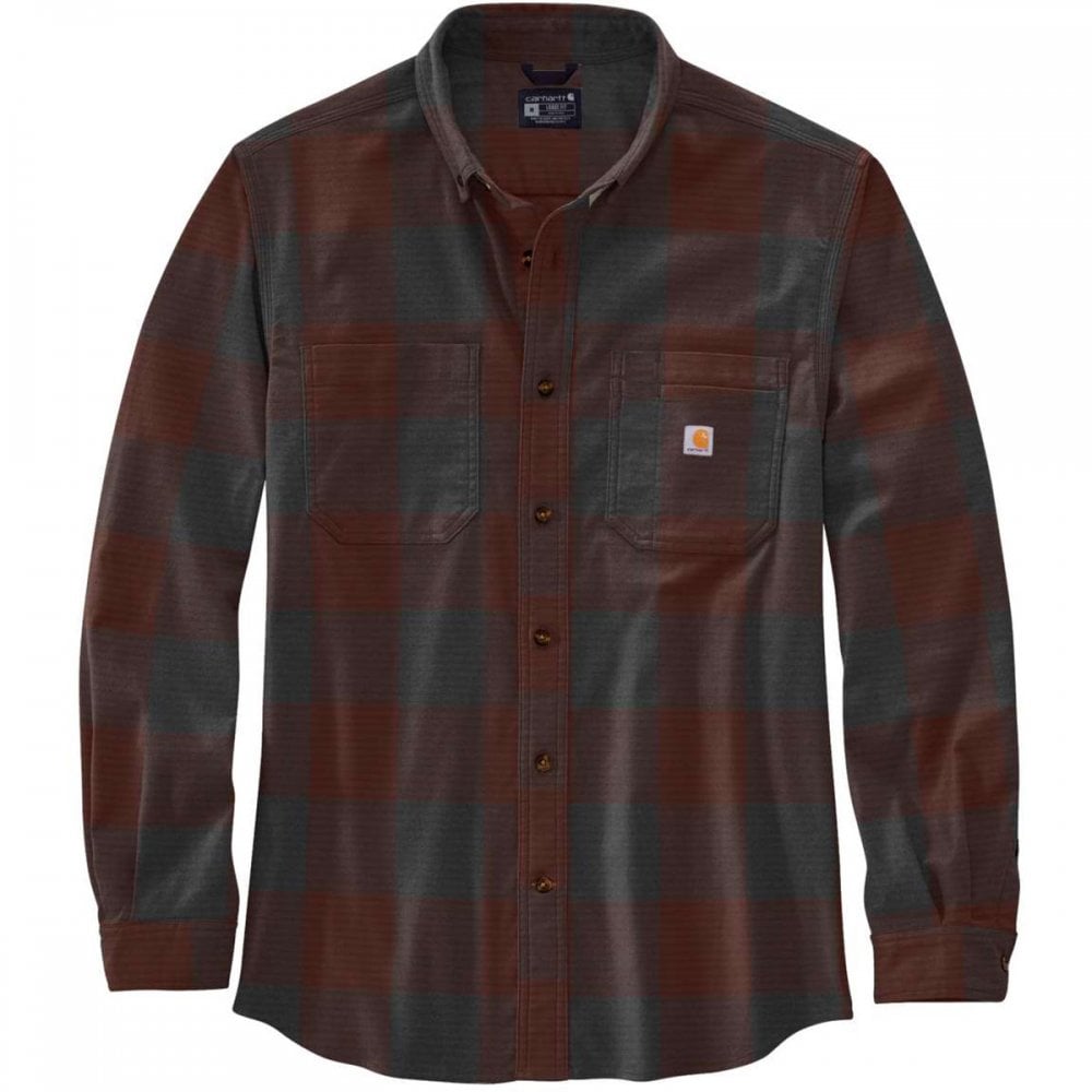 105432 Midweight Flannel Long Sleeve Plaid Shirt