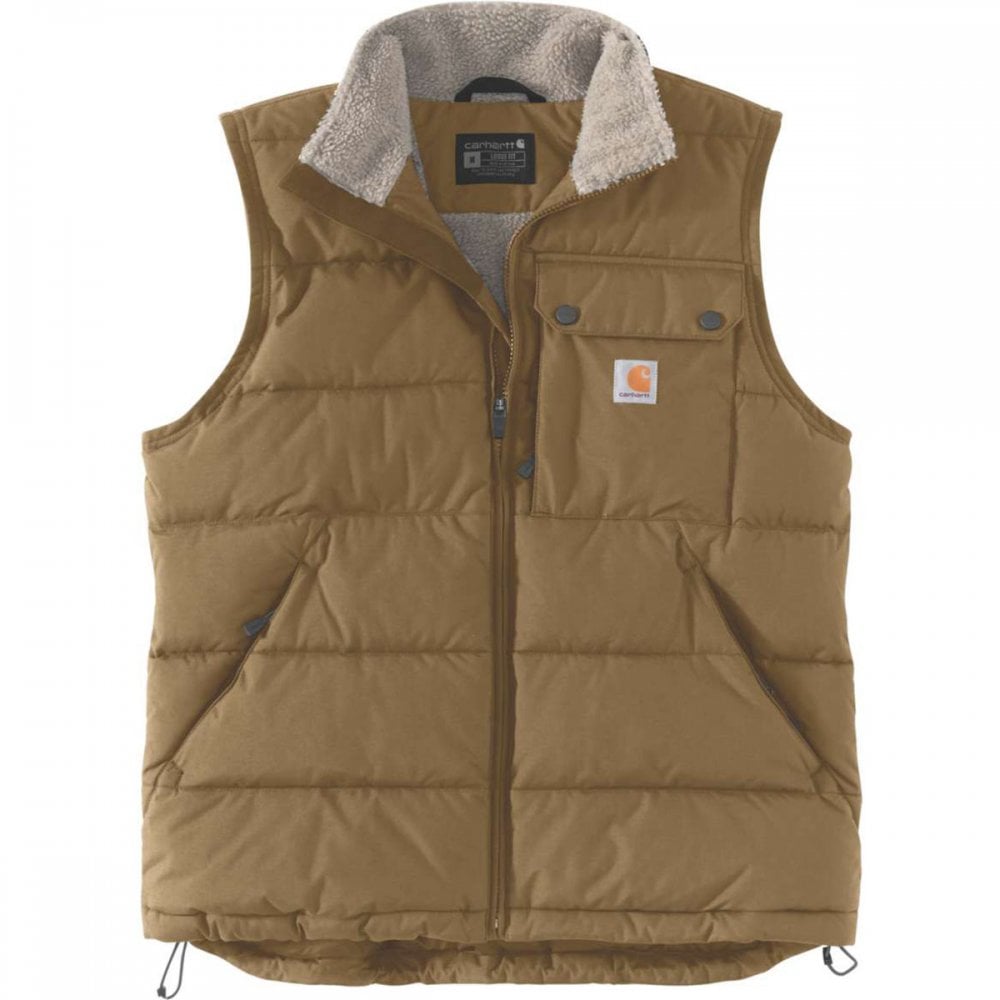 105475 Loose Fit Montana Insulated Vest Oak Brown M *One Size Only - Outlet Store*
