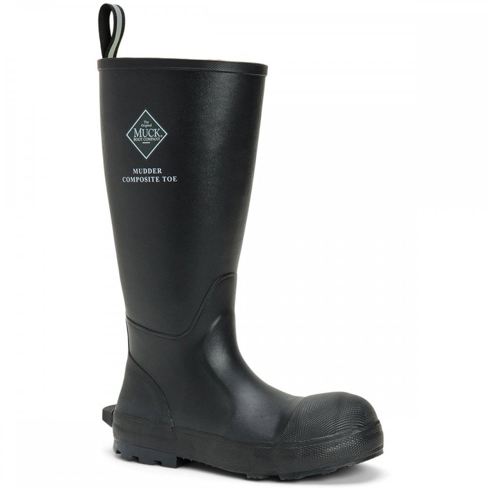 Mudder Tall S5 Safety Wellington Black